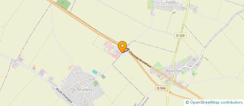 localisation de l'entreprise ENTENTE LOISIRS ET SPORTS ARVILLERS  ARVILLERS