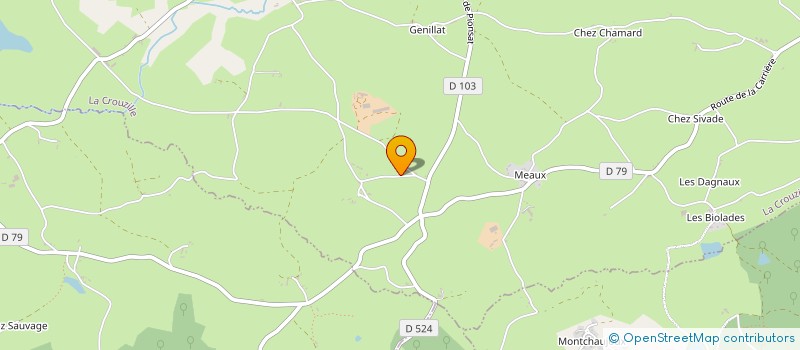 localisation de l'entreprise ENTENTE MONTAIGUT MONTJOIE PIONSAT ST EL  MONTAIGUT-EN-COMBRAILLE