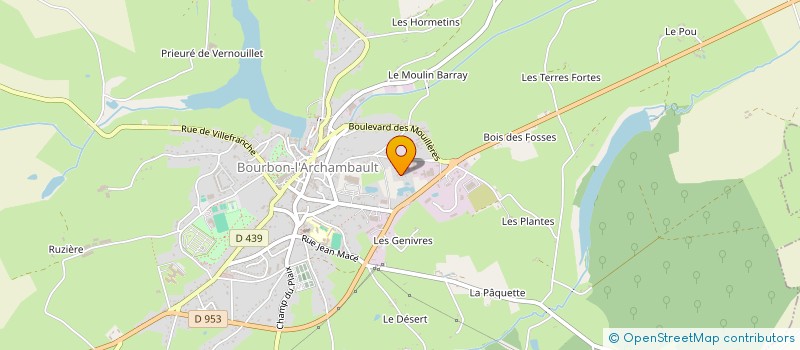 localisation de l'entreprise ENTENTE MORIA MICRO FRANCE  BOURBON-L'ARCHAMBAULT