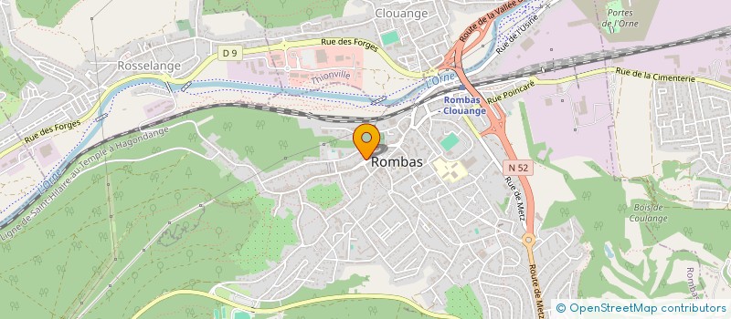 localisation de l'entreprise ENTENTE MUSULMANE DE ROMBAS à ROMBAS