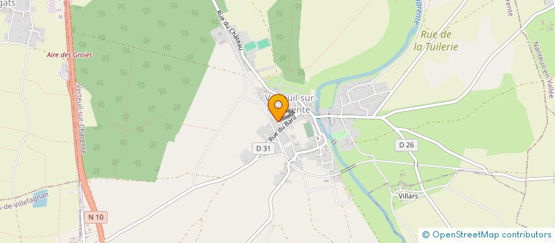 localisation de l'entreprise ENTENTE NANTEUIL EN VALLEE-VERTEUIL SUR CHARENTE à VERTEUIL-SUR-CHARENTE