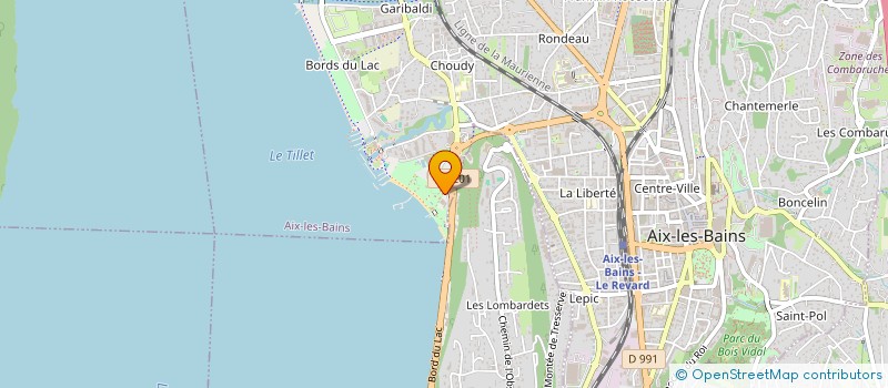 localisation de l'entreprise ENTENTE NAUTIQUE AVIRON D'AIX LES BAINS à AIX-LES-BAINS