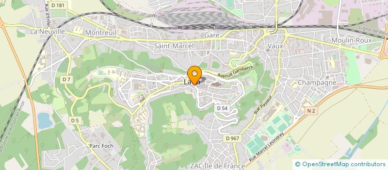 localisation de l'entreprise ENTENTE OISE-AISNE  LAON