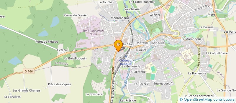 localisation de l'entreprise ENTENTE PETANQUE DU CASTELRENAUDAIS  CHATEAU RENAULT