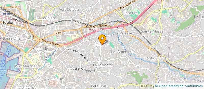 localisation de l'entreprise ENTENTE PIVOTTE SERINETTE TOULON  TOULON