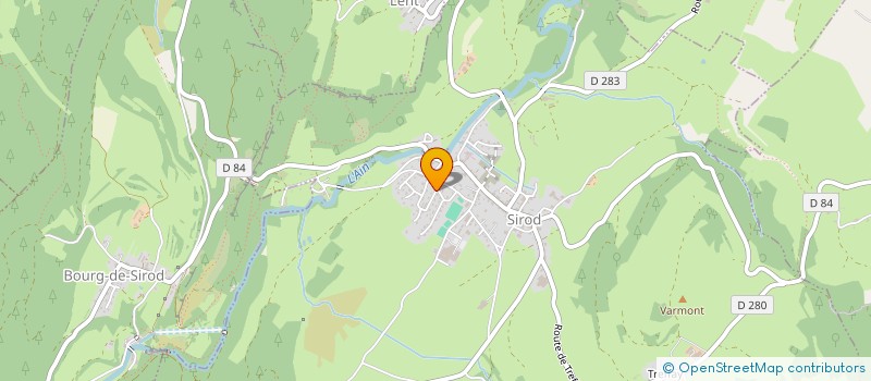 localisation de l'entreprise ENTENTE PONGISTE ANDELOT SIROD  SIROD