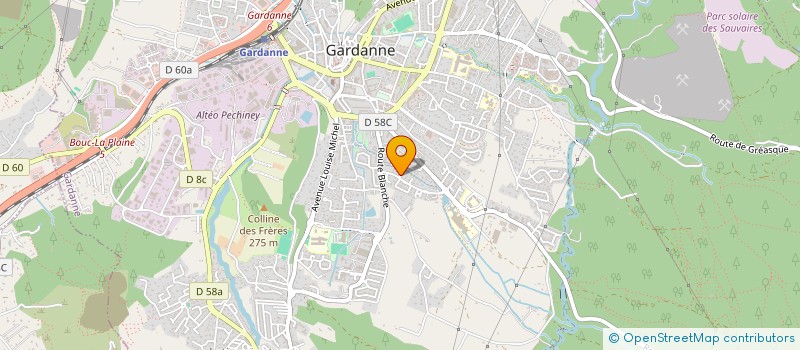 localisation de l'entreprise ENTENTE POUR LA FORET MEDITERRANEENNE à GARDANNE