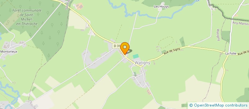 localisation de l'entreprise ENTENTE PROPRIETAIRES - CHASSEURS DE WATIGNY  WATIGNY