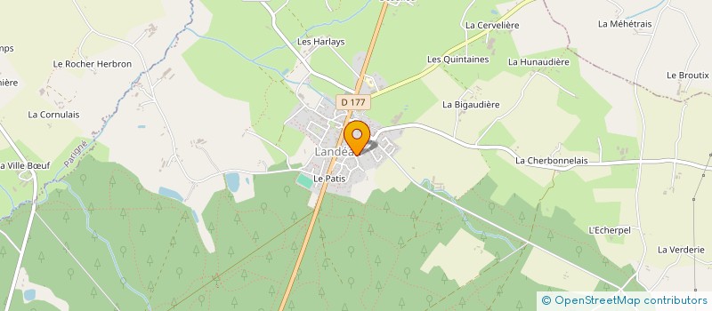 localisation de l'entreprise ENTENTE RAFALE FORCE 8 SAINT-PAIR-SUR-MER/FOUGERES  LANDEAN