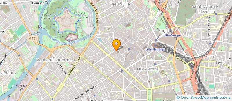 localisation de l'entreprise ENTENTE REG NORD PDC DES AVF à LILLE