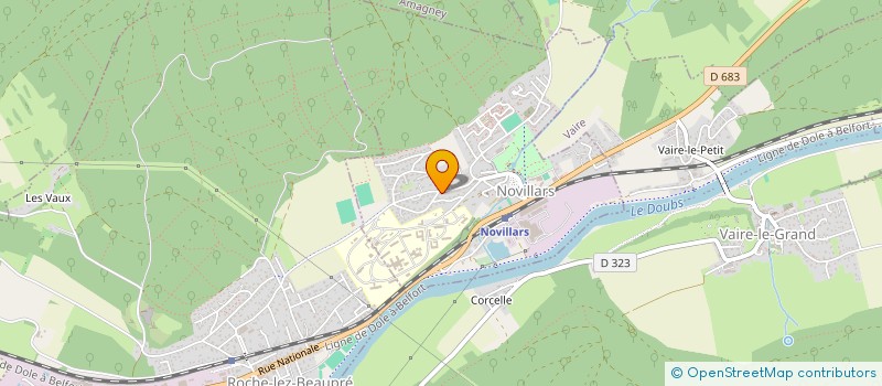localisation de l'entreprise ENTENTE ROCHE NOVILLARS  NOVILLARS