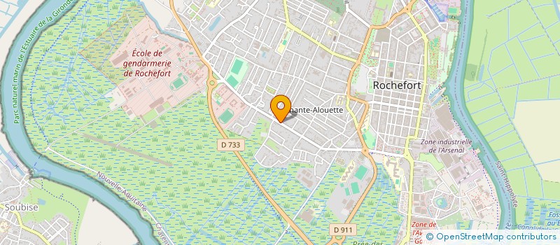 localisation de l'entreprise ENTENTE ROCHEFORT OCEAN ATHLETISME (EROA)  ROCHEFORT