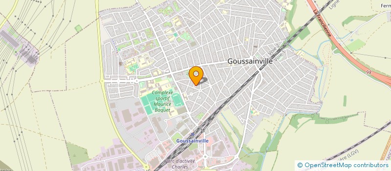localisation de l'entreprise ENTENTE ROISSY PAYS DE FRANCE ATHLETISME  GOUSSAINVILLE