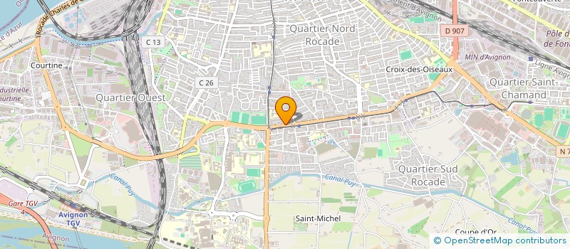 localisation de l'entreprise ENTENTE ROQUEMAURE TAVEL VOLLEY BALL à AVIGNON