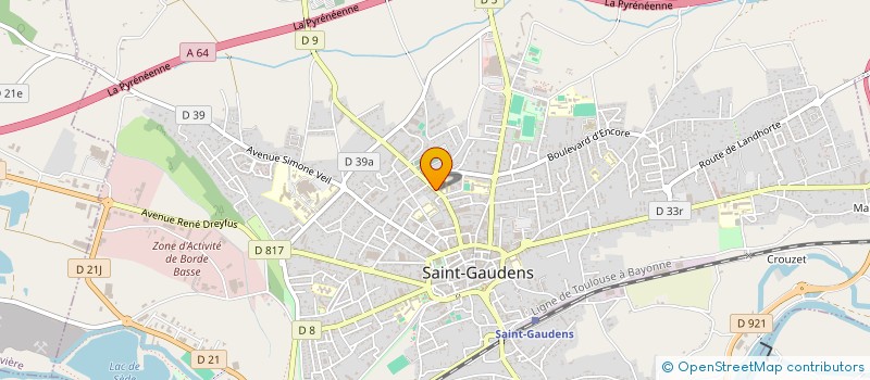 localisation de l'entreprise ENTENTE SAINT GAUDENS COMMINGES CYCLISME à SAINT-GAUDENS