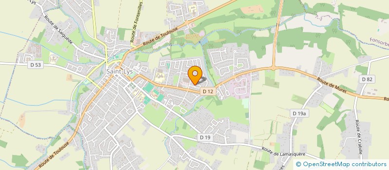 localisation de l'entreprise ENTENTE SAINT LYSIENNE MUSIQUE DE SAINT LYS  SAINT-LYS