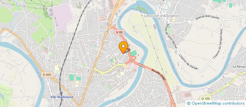 localisation de l'entreprise ENTENTE SPELEOLOGIE TARNAISE à ALBI