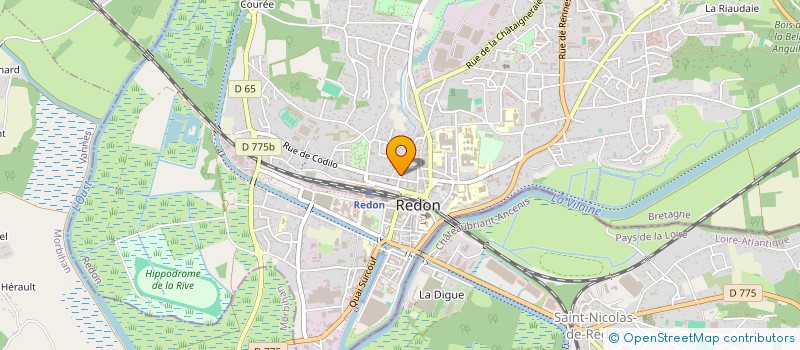 localisation de l'entreprise ENTENTE SPORT GEND & POMPIERS PAYS DE REDON  REDON