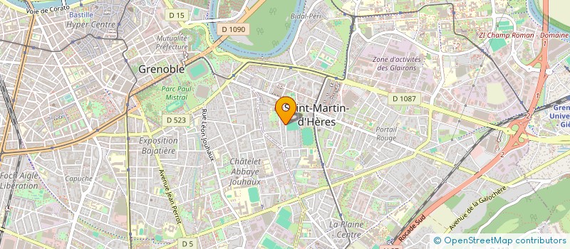 localisation de l'entreprise ENTENTE SPORT ST MARTIN D'HERES CYCLISME  SAINT-MARTIN-D'HERES