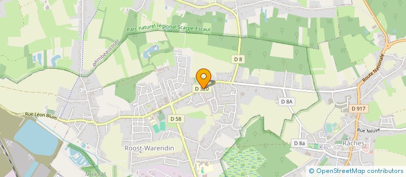 localisation de l'entreprise ENTENTE SPORTIVE  ROOST-WARENDIN