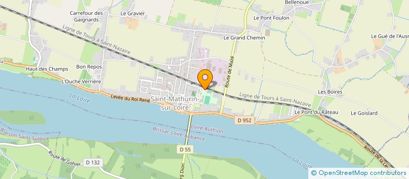 localisation de l'entreprise ENTENTE SPORTIVE  LOIRE-AUTHION