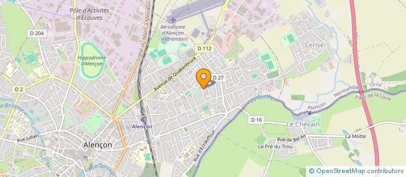 localisation de l'entreprise ENTENTE SPORTIVE ALENCONNAISE à ALENCON