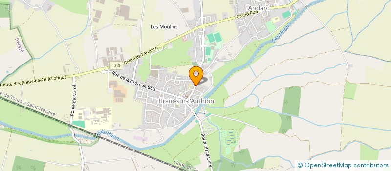 localisation de l'entreprise ENTENTE SPORTIVE ANDARD-BRAIN SUR L'AUTHION à LOIRE-AUTHION