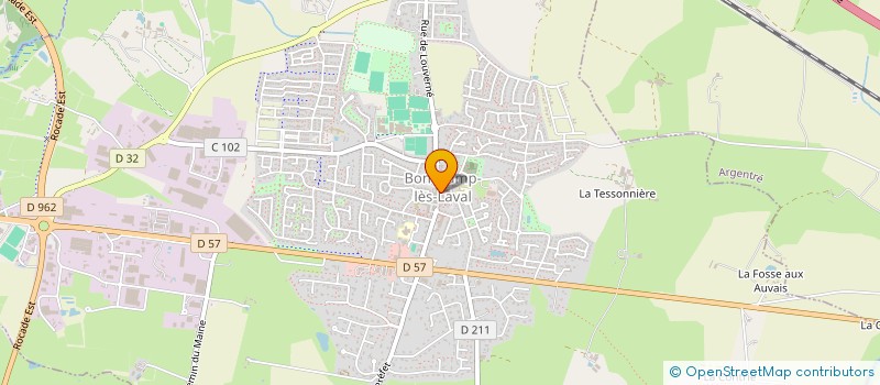 localisation de l'entreprise ENTENTE SPORTIVE BONCHAMP JAZZLINE (ESB JAZZLINE)  BONCHAMP-LES-LAVAL