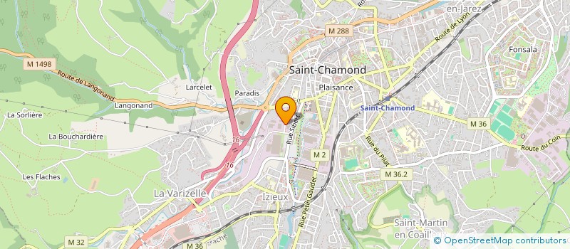 localisation de l'entreprise ENTENTE SPORTIVE BOULISTE DU GIER à SAINT-CHAMOND