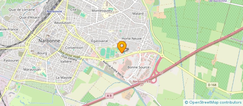 localisation de l'entreprise ENTENTE SPORTIVE BOULISTE DU GRAND NARBONNE  NARBONNE