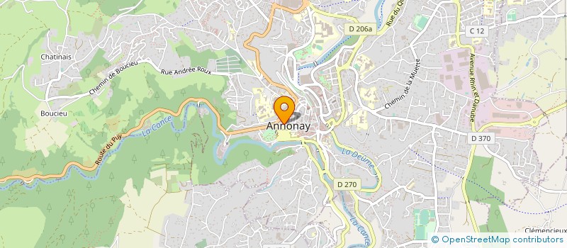 localisation de l'entreprise ENTENTE SPORTIVE BOULISTE DU HAUT VIVARAIS  ANNONAY