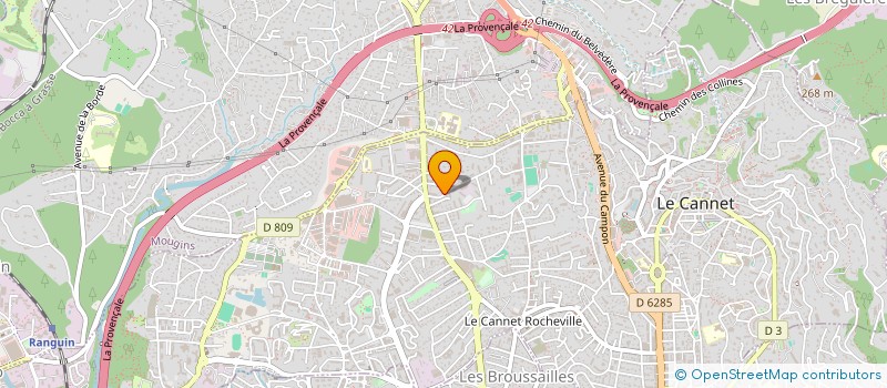 localisation de l'entreprise ENTENTE SPORTIVE CANNET TRAMPOLINE à LE CANNET