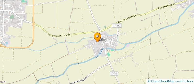 localisation de l'entreprise ENTENTE SPORTIVE CHAMPEYROUX-CHAPPES-SURAT-LES MARTRES BASKET  MARTRES-SUR-MORGE