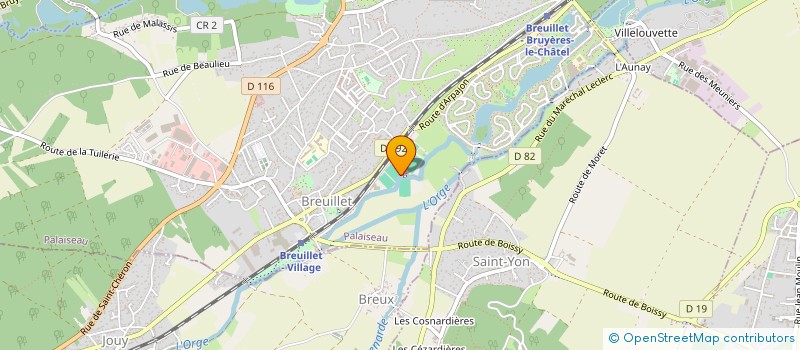localisation de l'entreprise ENTENTE SPORTIVE DE BREUILLET à BREUILLET