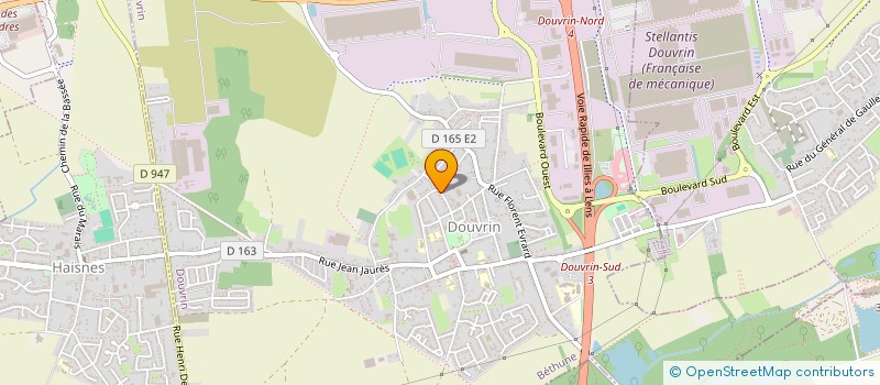 localisation de l'entreprise ENTENTE SPORTIVE DE DOUVRIN  DOUVRIN