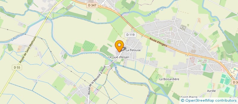 localisation de l'entreprise ENTENTE SPORTIVE DE L AUBANCE  ESA  BRISSAC LOIRE AUBANCE