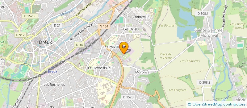 localisation de l'entreprise ENTENTE SPORTIVE DES POMPIERS DE L'AGGLOMERATION DROUAISE  SAINTE-GEMME-MORONVAL