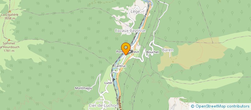 localisation de l'entreprise ENTENTE SPORTIVE DES VALLEES à SAINT-BEAT-LEZ