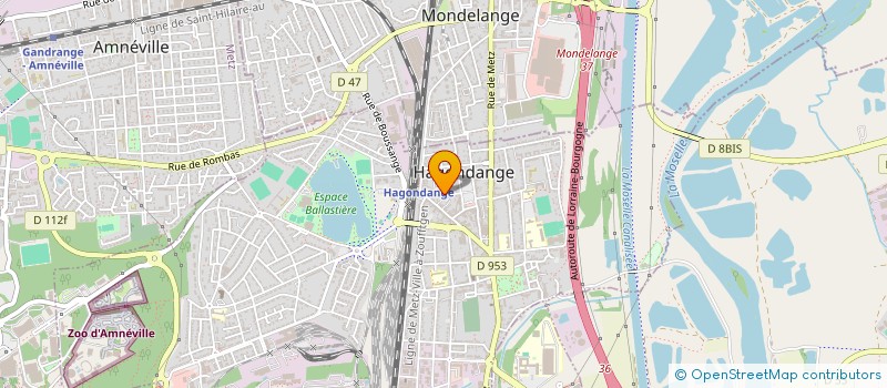 localisation de l'entreprise ENTENTE SPORTIVE HAGONDANGE HAND BALL  HAGONDANGE