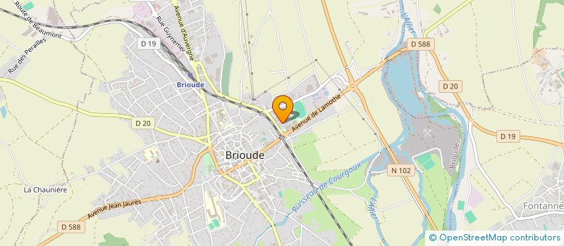localisation de l'entreprise ENTENTE SPORTIVE HANDISPORT à BRIOUDE