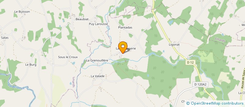 localisation de l'entreprise ENTENTE SPORTIVE LA CROISILLE LINARDS à LINARDS