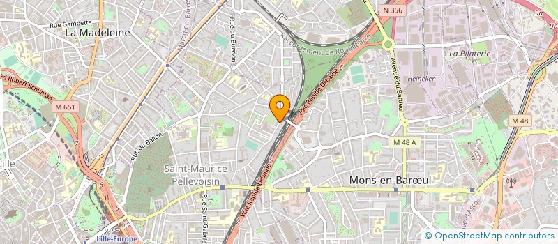 localisation de l'entreprise ENTENTE SPORTIVE LILLE LOUVIERE PELLEVOISIN à LILLE