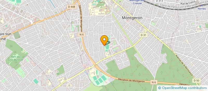 localisation de l'entreprise ENTENTE SPORTIVE MONTGERON ATHLETISME à MONTGERON