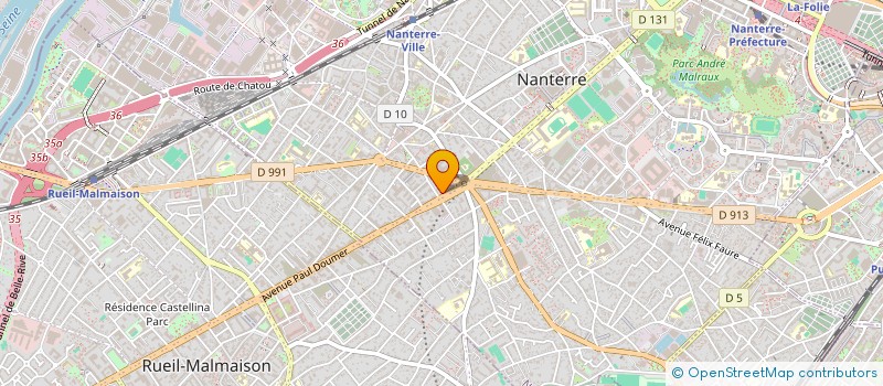 localisation de l'entreprise ENTENTE SPORTIVE NANTERRE à NANTERRE
