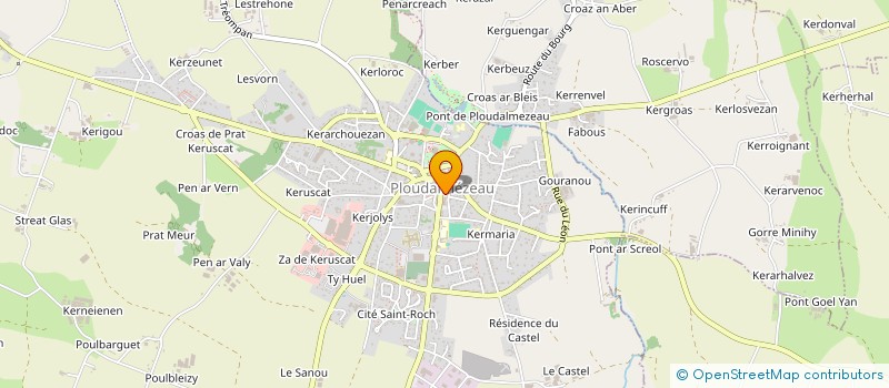 localisation de l'entreprise ENTENTE SPORTIVE PLOUGUIN-TREOURGET  PLOUDALMEZEAU