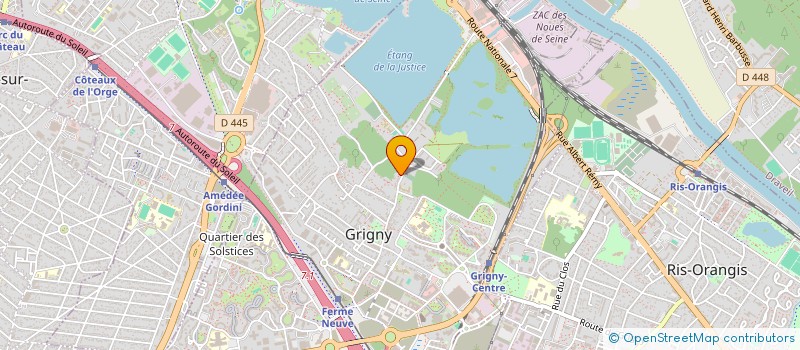 localisation de l'entreprise ENTENTE SPORTIVE POUR LA PROMOTION DE L'ESCRIME EN ESSONNE à GRIGNY
