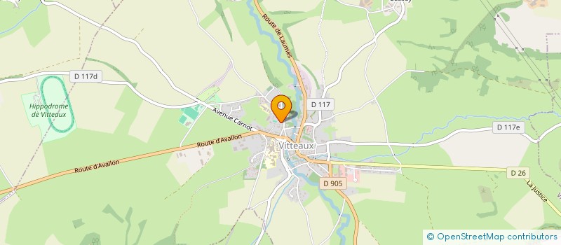 localisation de l'entreprise ENTENTE SPORTIVE PRECY VITTEAUX  VITTEAUX