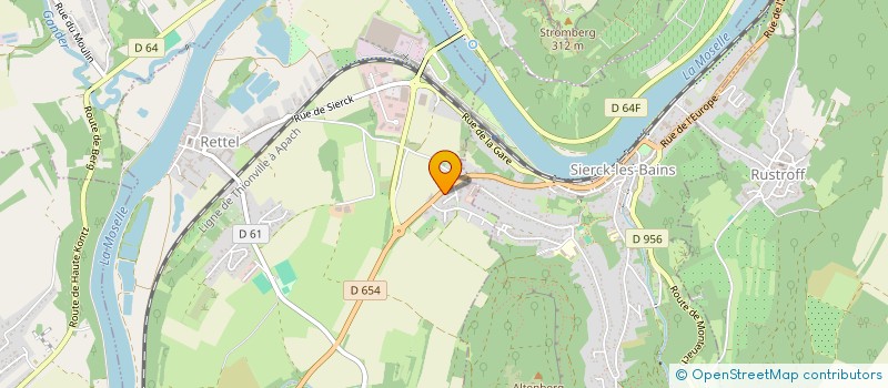 localisation de l'entreprise ENTENTE SPORTIVE RENAISSANCE REMELING GRINDORF BIZING HALSTROFF WALDWISSE  REMELING