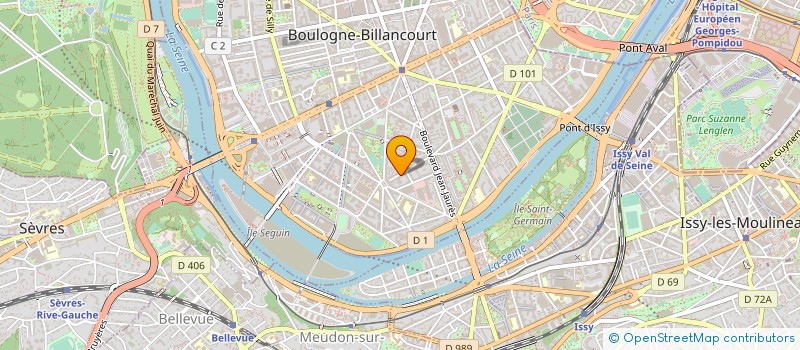 localisation de l'entreprise ENTENTE SPORTIVE RENAULT à BOULOGNE-BILLANCOURT