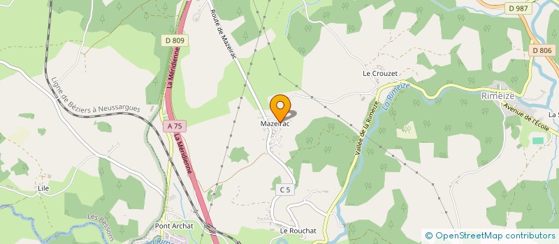 localisation de l'entreprise ENTENTE SPORTIVE RIMEIZE   LES ESTRETS  RIMEIZE